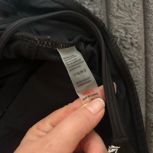 Black One-Piece Swimsuit with White Trim - Picture 11 of 13